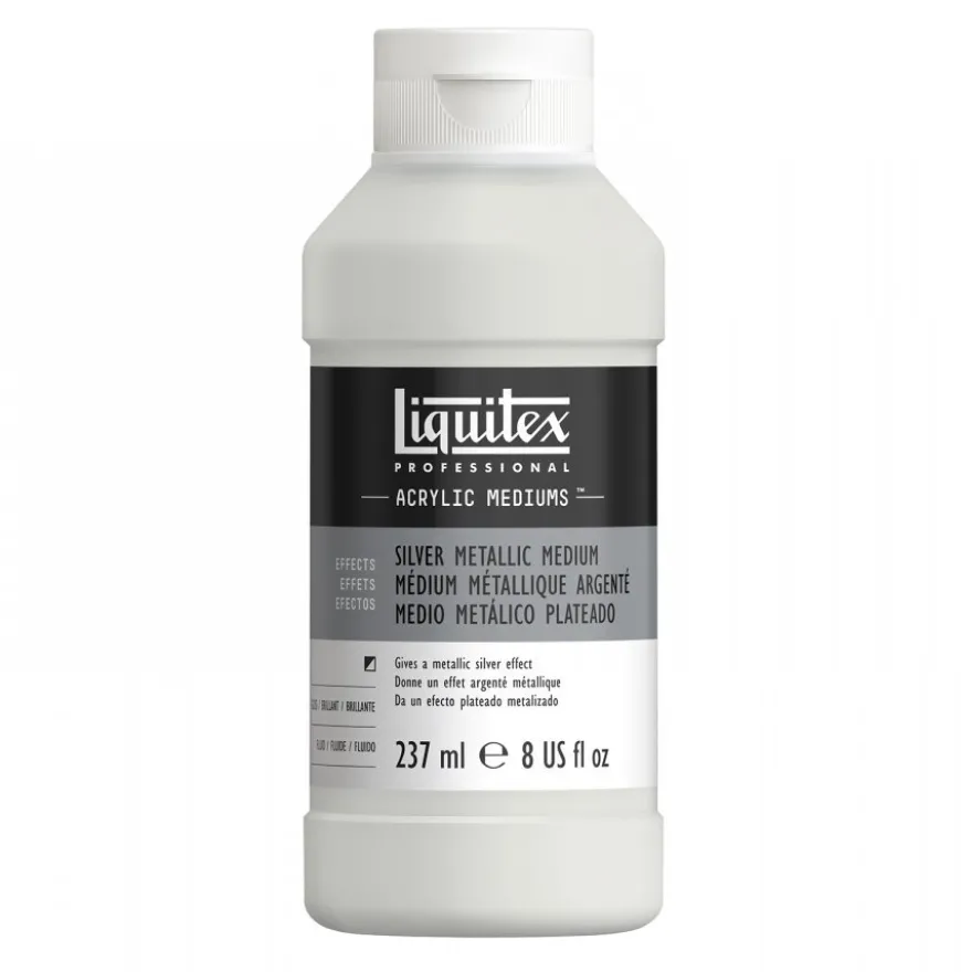 Médio Metálico Prateado Liquitex