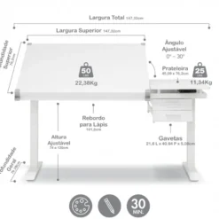 Mesa Desenho Graphix E-Lift Studio Designs