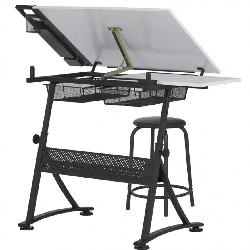Mesa Estirador Desenho Fusion Com Banco Studio Designs