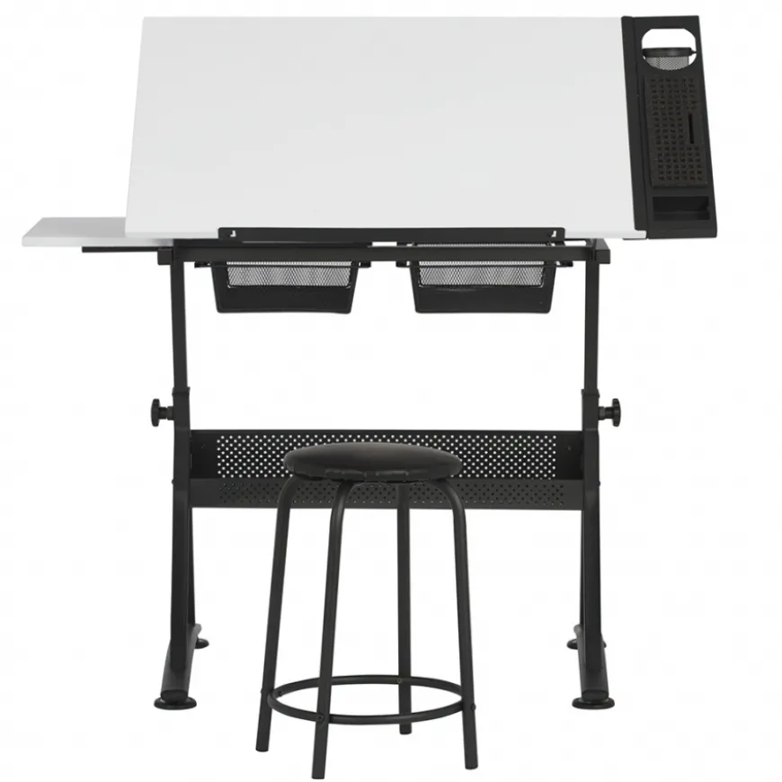 Mesa Estirador Desenho Fusion Com Banco Studio Designs
