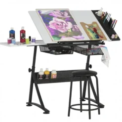 Mesa Estirador Desenho Fusion Com Banco Studio Designs