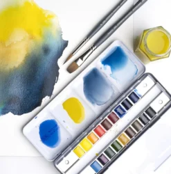 Pincel Aguarela Profissional Plano Curto Winsor & Newton