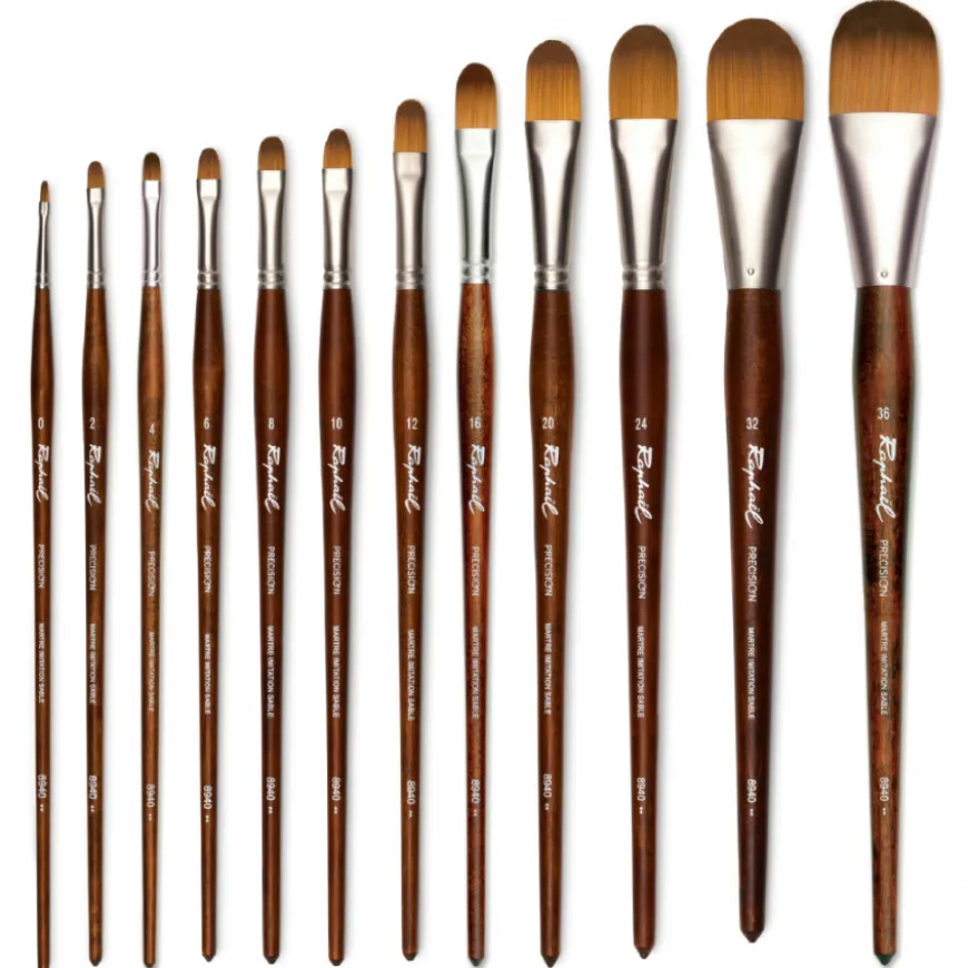 Pincel Língua de Gato Precision 8940 Raphaël para Acrílico