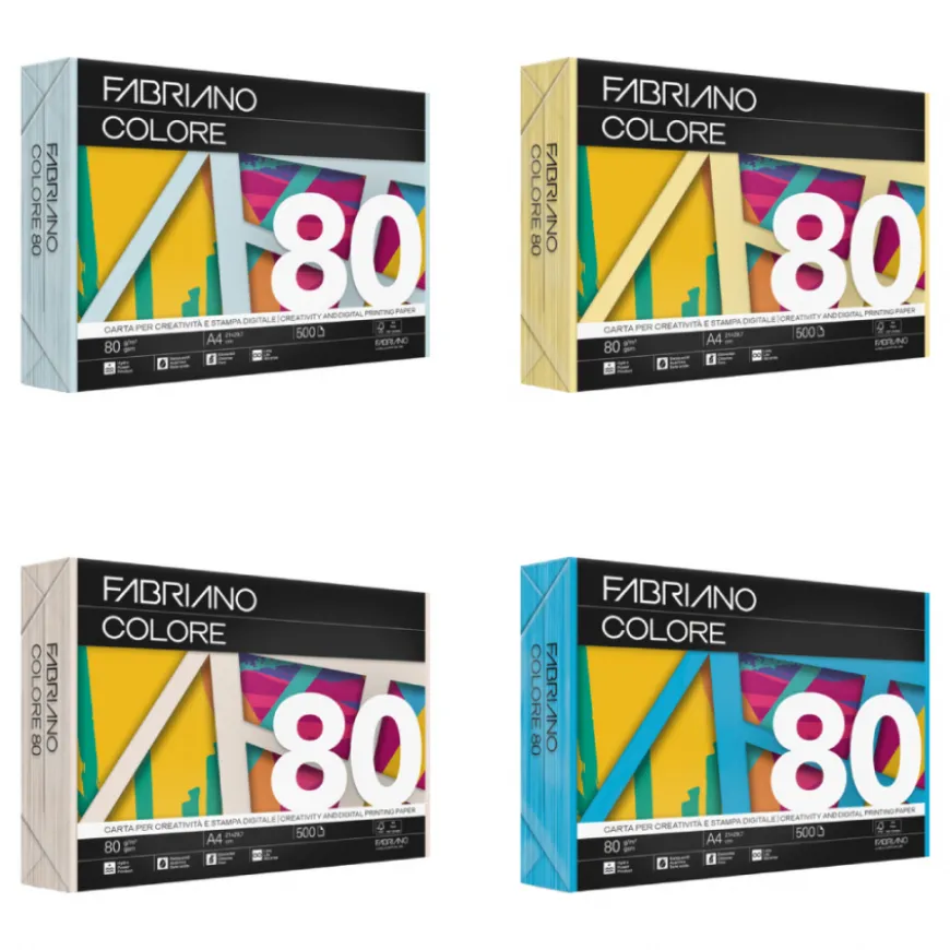 Resma Papel Colore Fabriano