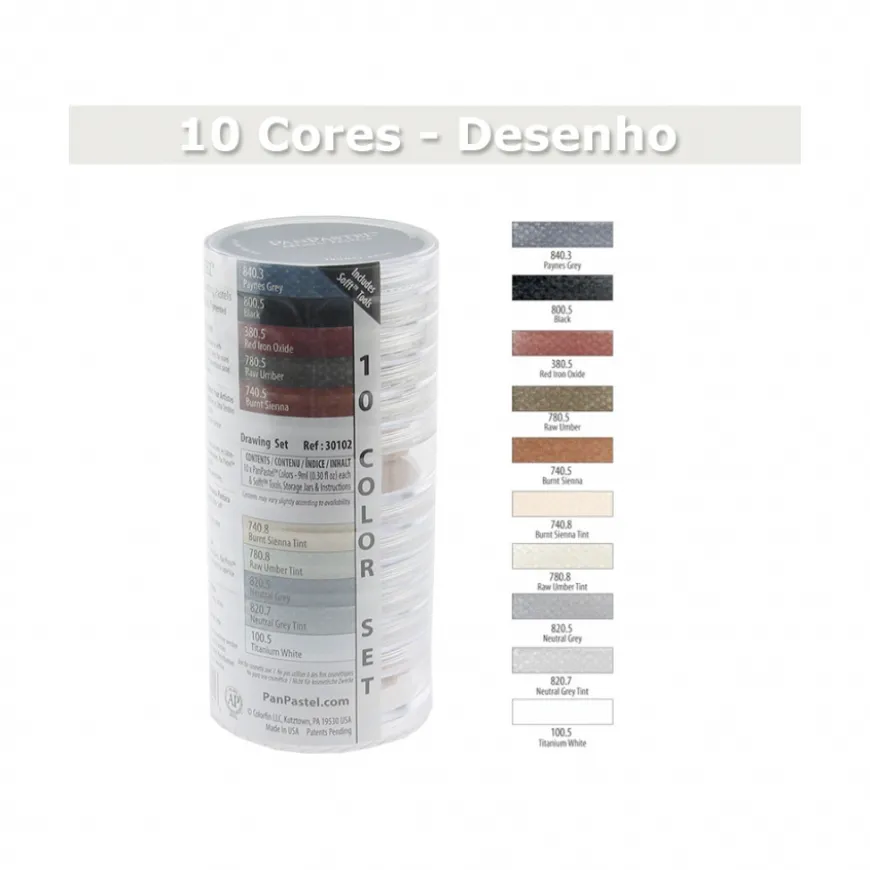 Set 10 Cores PanPastel