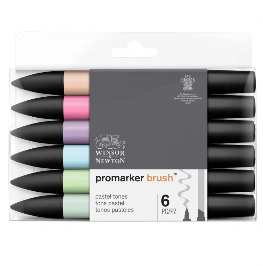 Set Marcadores Promarker Brush Tons Pastel Winsor & Newton