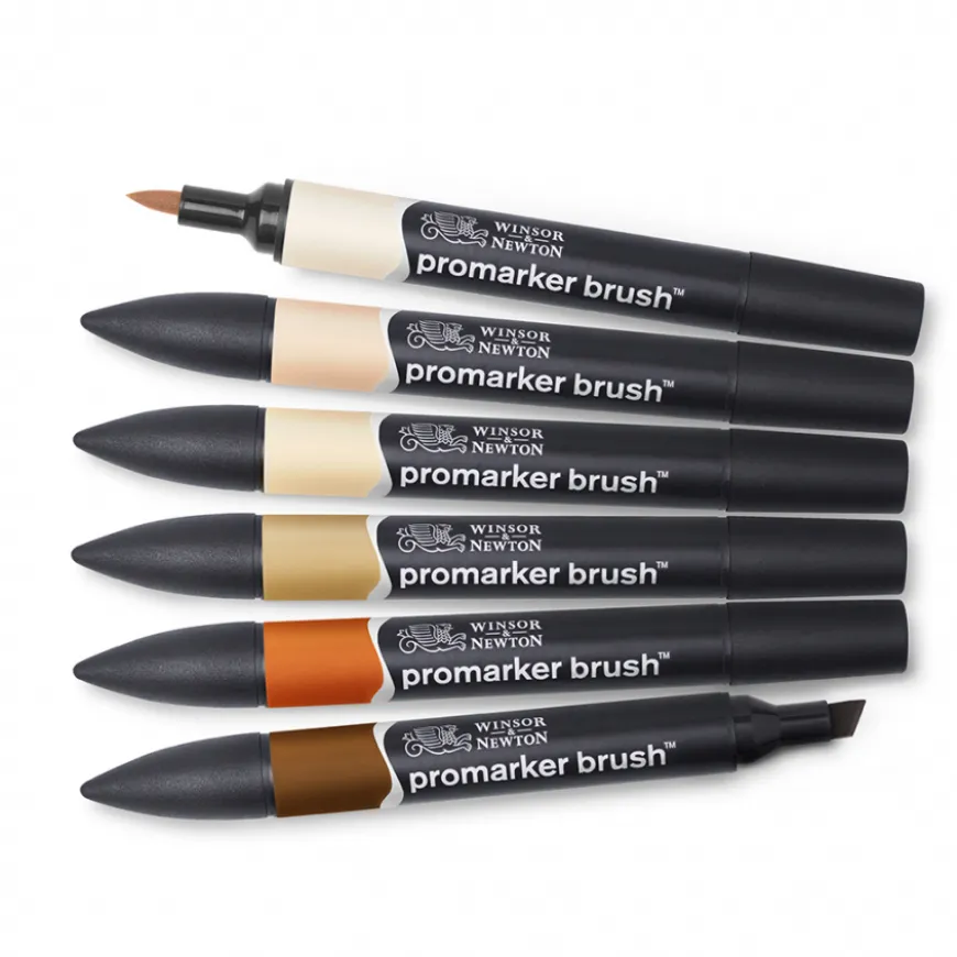 Set Marcadores Promarker Brush Tons Pele Winsor & Newton