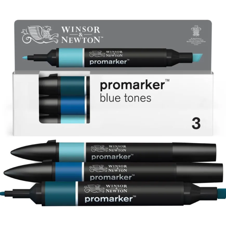Set Marcadores Promarker Tons Azuis Winsor & Newton