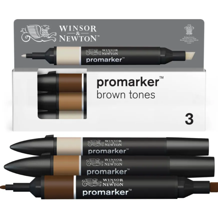 Set Marcadores Promarker Tons Castanhos Winsor & Newton