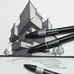 Set Marcadores Promarker Tons Cinzas Winsor & Newton