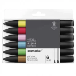 Set Marcadores Promarker Tons Médios Winsor & Newton