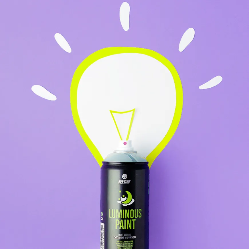 Spray Tinta Fotoluminescente Montana Pro