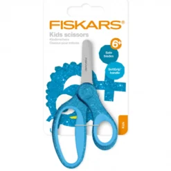 Tesoura Azul Infantil Softgrip + 6 Fiskars