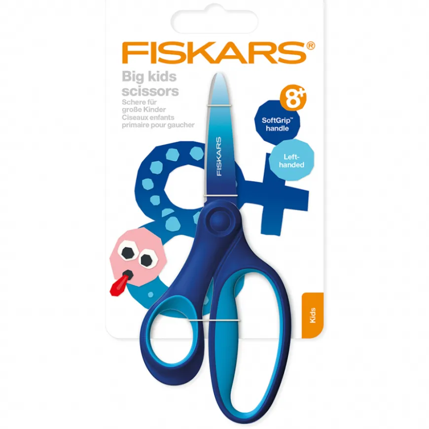 Tesoura Infantil Canhotos Softgrip + 8 Fiskars