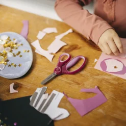 Tesoura Rosa Infantil Softgrip + 6 Fiskars